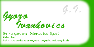 gyozo ivankovics business card