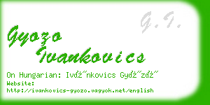 gyozo ivankovics business card